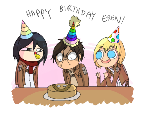 buttsarefunny: HAPPY BIRTHDAY, EREN.