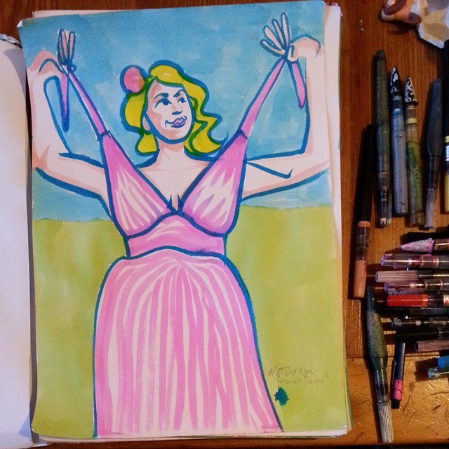 Porcelain Dalya from Dr. Sketchy&rsquo;s Boston. Thanks for always being a great