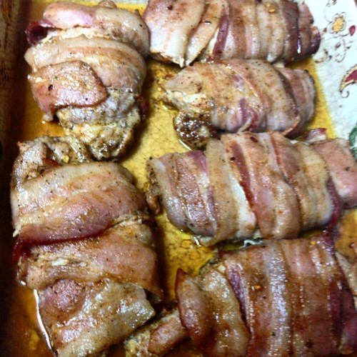 Yep, it’s pork chops wrapped in bacon.#foodprep #mealprep #instafood #instagood #foodstagram