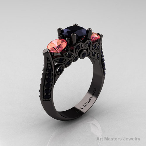rogueofstars:  Black Gold Rings 
