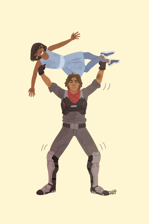 McCree and Fareeha’s sibling relationship is a hill I will die on. I love them so much.