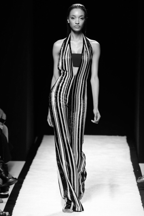 blackandwhitemodel:Balmain Spring Summer 2015 Jourdan Dunn