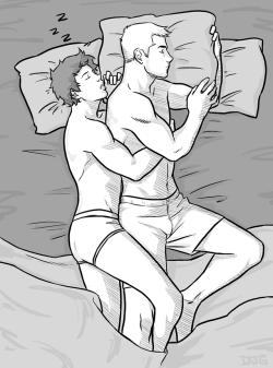 one-million-skeletons:  drb1985:  jdcodycowboys:  How I like too sleep…  Only problem with spooning are the awkward boners that come with it.  what a wonderful problem to have