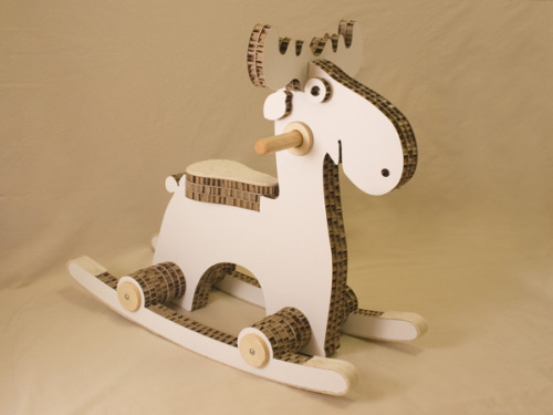 “Alice, the rocking elk” by Davide Paganotti (via Toys That Are Good For The Planet by D