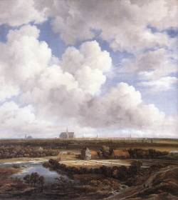 Lionofchaeronea:  View Of Haarlem With Bleaching Grounds, Jacob Van Ruisdael, Ca.