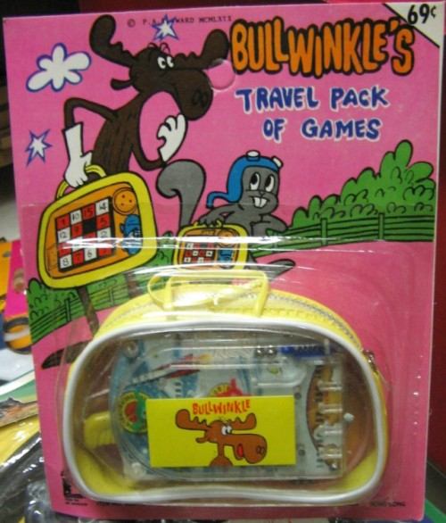 DIME STORE: 1970s Bullwinkle’s Travel Pack of Games