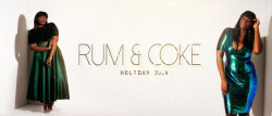 brofisting:  cokesandrum:   Rum + Coke Holiday Collection is available now!  Sizes small-3x  SHOP NOW! www.shoprumandcoke.com model: @kenya_morris Phorographer: mjonesimaging  As your on &amp; off again plus-size fashion expert: I am super in love