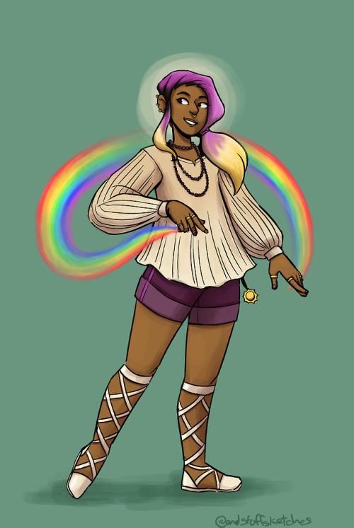 andstuffsketches: [image description: digital picture of Iras, a nonbinary teen girl with brown skin