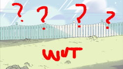 crystal-gems:  keepbeachcityweird:  What the heck is this?!  Someone put up a fence around the Beach City Lighthouse!  And the only reason for anyone to put up a fence is if they’ve got SOMETHING TO HIDE!!!  Or if they have a dog.  Or a pool. 