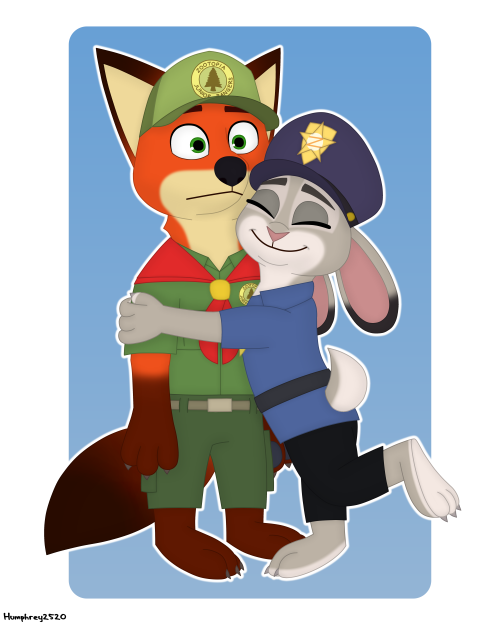 Hug Attack by Humphrey2520 on DeviantArt. Inspired from this, so I make the younger version of them.