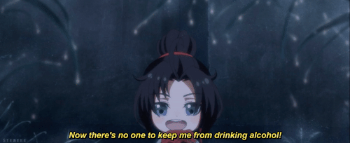 Wei Ying Scaring The Dog (and The Dog Scaring Wei Ying)