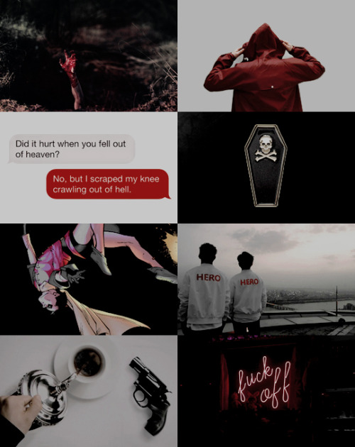 stephaniebrowm:Dead Robins Society  | moodboard versionJason Todd, Stephanie Brown, & Damian Way