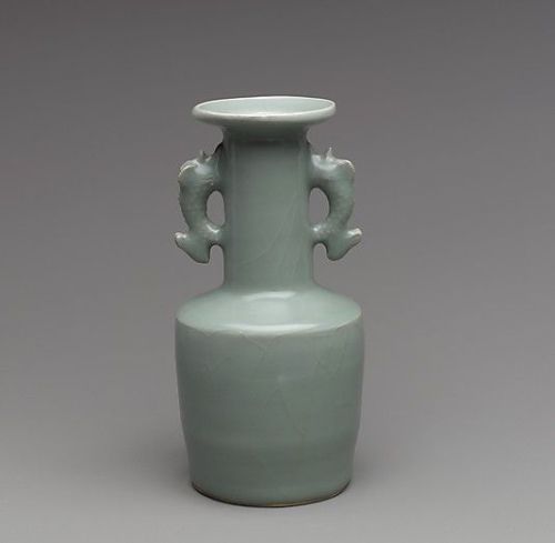 Vase with Dragonfish Handles Period: Southern Song dynasty (1127–1279) Date: 12th–13th century Cultu