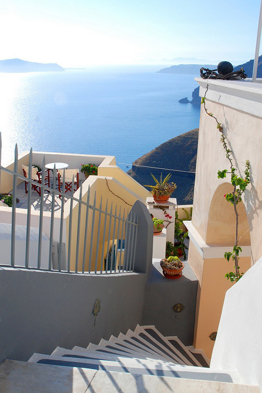 livingpursuit:  Santorini Stairway by Marcel Germain