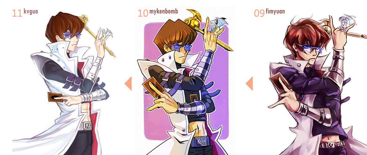 anocurry:  This is based off the original telephone game post, using Seto Kaiba as