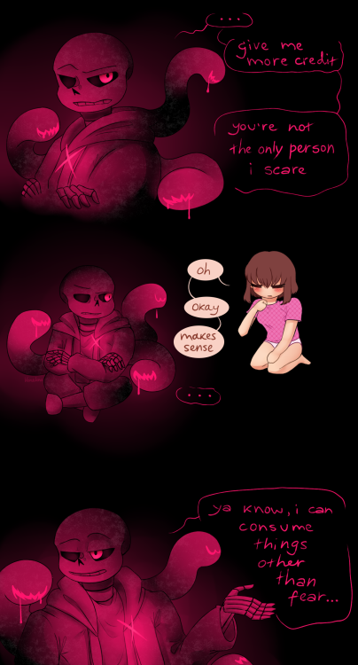 venelona:@fransweek day 5 - Food<- PREVIOUS | NEXT ->He may like one~ Midnight Sans and Frisk 