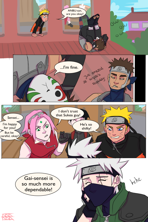 Yamato Dragged Kakashi Back By The Ear And Now Sakura And Naruto Are Trying To Figure Out Where He Fits