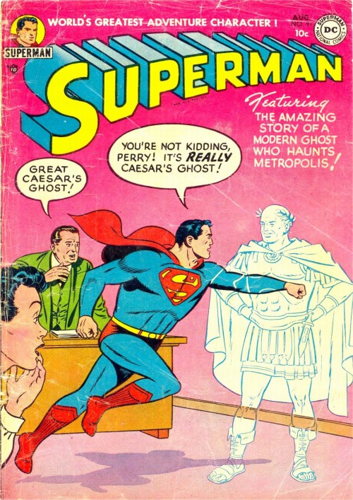 comicbookcovers:Beware the Ides of March! Superman #91, August 1954, cover by Al Plastino