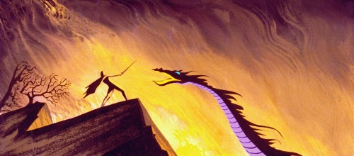 wannabeanimator: Eric Cleworth animated Sleeping Beauty’s  breathtaking dragon in pursuit