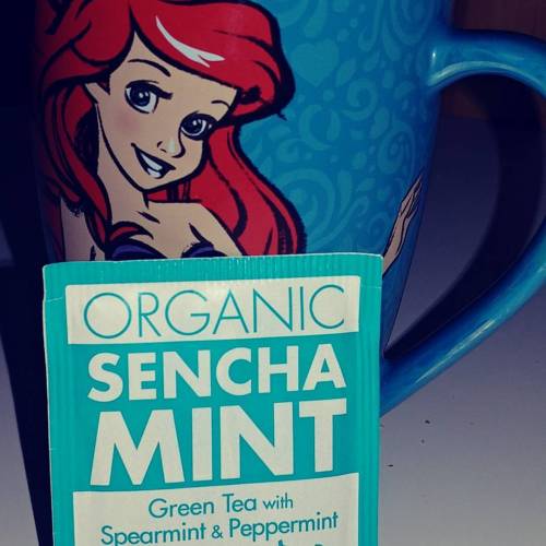 Relaxing With Some @edenfoods #minttea #edenfoods #tea #ariel #littlemermaid #disneymom #hottea