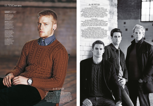 “The Olympians” continued. Staring the handsome Jonnie Peacock and 3 of the Coxless Four Pete Reed, 
