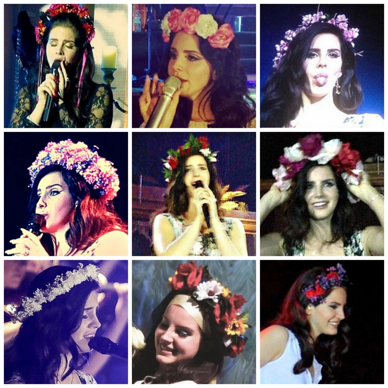pinupgalore-lanadelrey:  Lana Del Rey + floral crowns. 