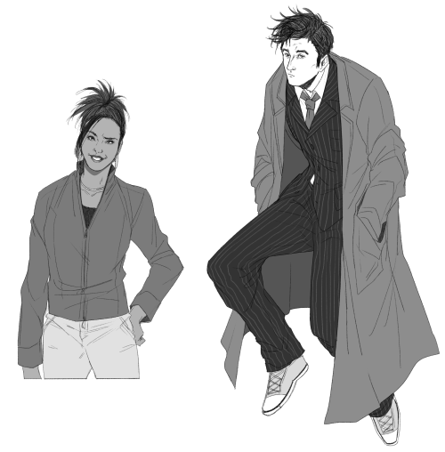 I started watching Doctor Who recently and wanted to try drawing some characters!