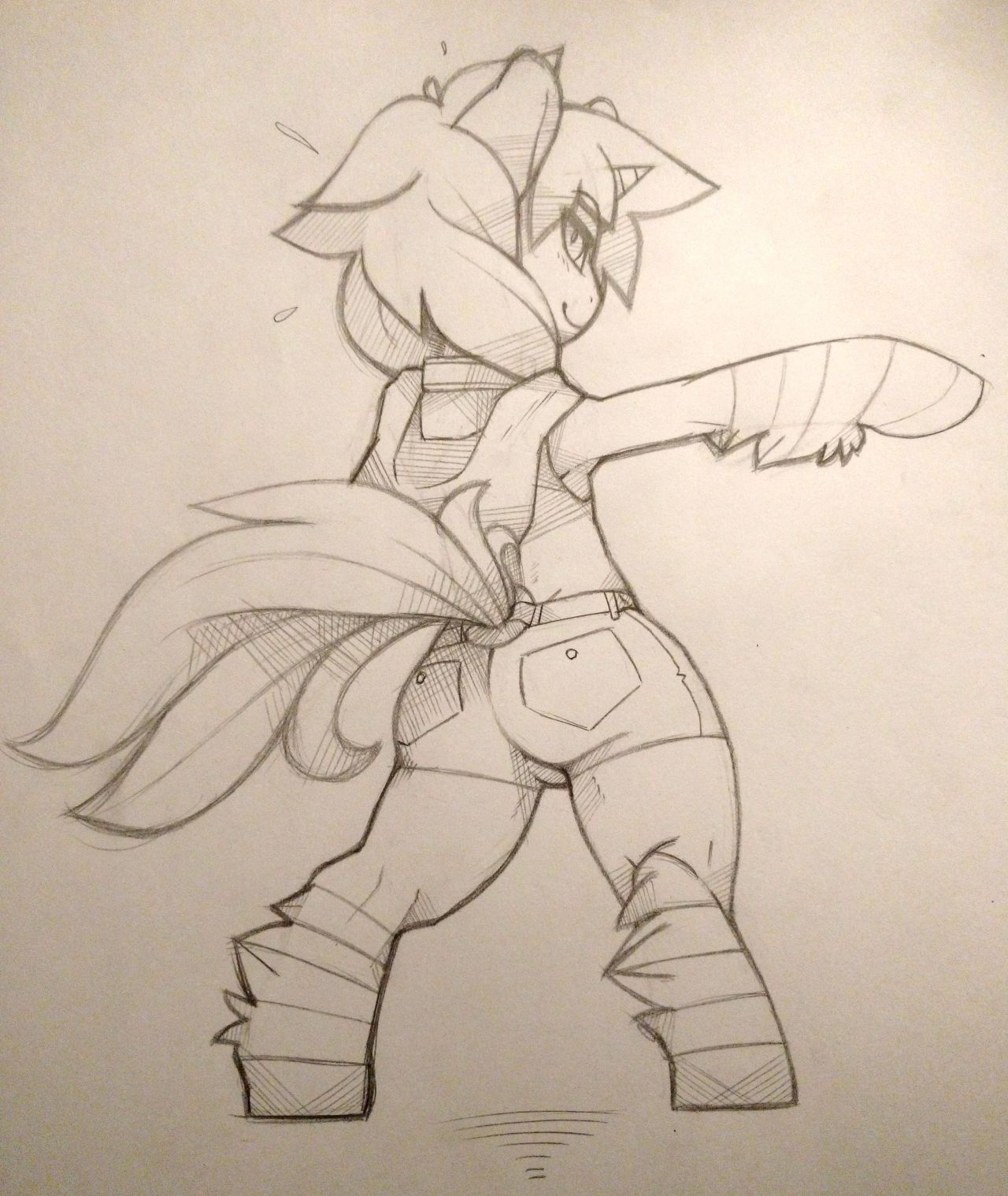 thigh-high-pony:A sketch commission from @chilledsteelnsfw Honestly, these are my