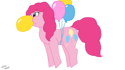 wdavidstephens37:Pinkie Pie blowing balloons.