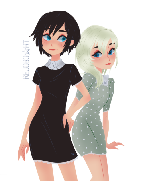 rejoboart:  Xion and Naminé of Kingdom Hearts ♥ Commission for @yukikoamagi✨Thank You ♥♥♥commissions info!