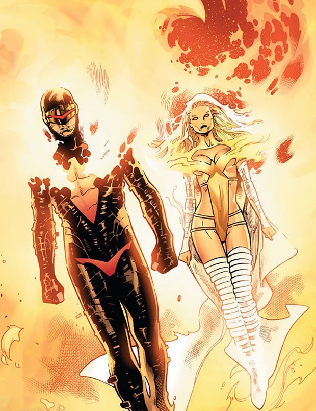 imperiusrex86:  Phoenix Cyclops and Emma Frost by Olivier Coipel 
