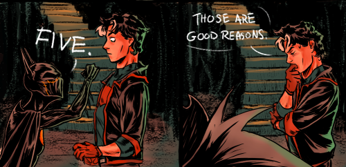 chief-of-restless-hearts:Finally Bruce can be the positive reinforcement. (og quote from A Char