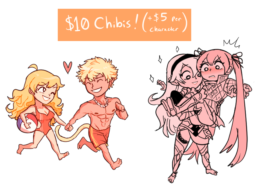 Character Commissions are OPEN~!hello, money is tight for me once again so I am now