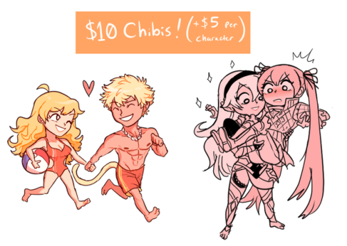 Character Commissions are OPEN~!hello, money is tight for me once again so I am now properly opening a new commission post with new commission options!I will be opening 3 slots to start with, so if you send a commission email please be patient and I will