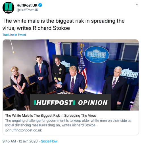 theconcealedweapon: maaarine: The White Male Is The Biggest Risk In Spreading The Virus (Richard Sto