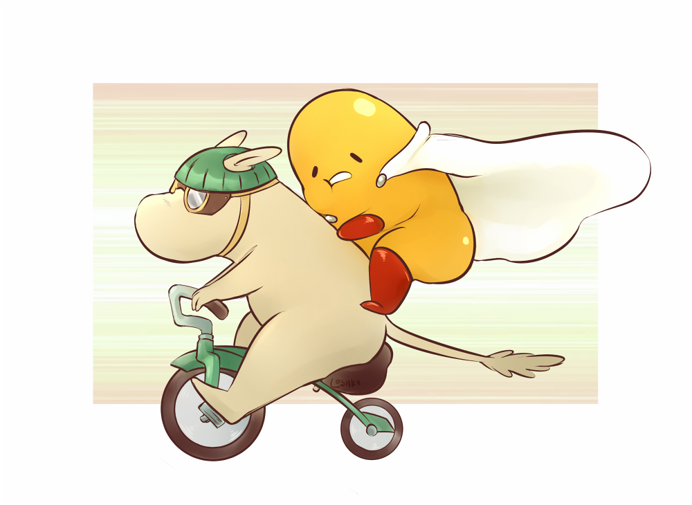 loshka:moomin rider &amp; gude(sai)tama