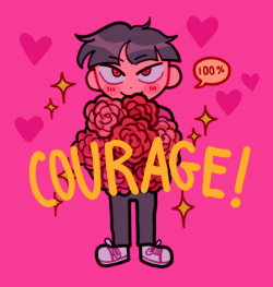 milktapioca:  100% COURAGE!!! (he’s going to confess to teru)