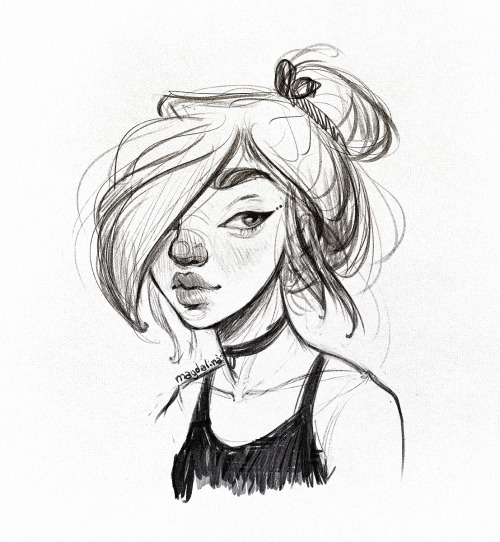 maggizelle:Guilty pleasure while doing construction drawings of the head. It started out as an eye w