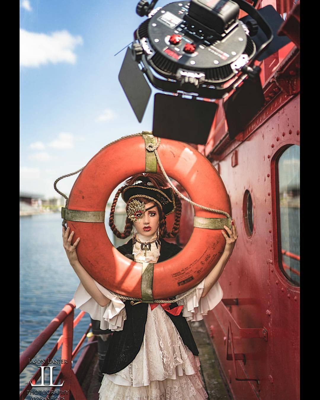Overpowering the Sun…and the Crazy…today was an epic shoot with the one and only Ms. Maddi Dewalt in London. We had an entire film crew there, drones, etc on an antique Lightship Boat that we rented.
For the first time ever I shot with a Rotolight...