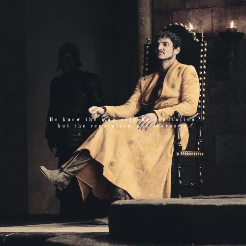 eliaamartell: Oberyn Nymeros Martell, Tyrion muttered under his breath as he fell in beside the man.