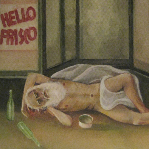 Pretty much complete - an album cover for “Hello Frisco: Ain’t No Devil, Only God When He’s Drunk”; the musical stylings of Ewan Gibson - my flatmate and best friend from my University days.