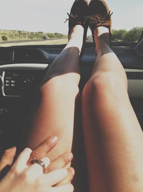 wishes-words-and-wanderlust:  Feet up, windows down, music loud.
