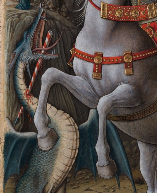 Saint George Slaying the Dragon (detail) - Carlo Crivelli1470tempera and gold on wood90×46 cmIsabell