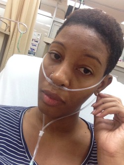 msdeonb:Serving Black girl with a disability realness. I’m too cute fa this shit tbh. Sickle cell struggles. I was here last blackout too but I didn’t post any selfies. But this is my reality and I’m still beautiful getting my oxygen and medication.