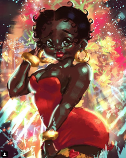 fyblackwomenart:  BOOP BOOP BE DOOP!!  by Tori Hunter