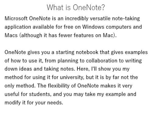 vanesastudies: How I Use OneNote for University Hey, all! I thought I’d share how I use OneNote, for