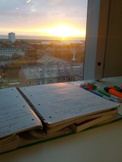 gingergidget:  At least I have a good view from the sixth floor in the library :) 