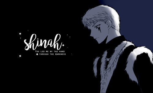 akatsukinoyonafeels:  [ yona &amp; shinah ]↳  how he became the moonlight for her in the da