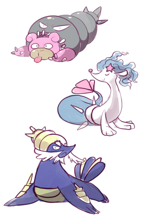 searching-for-bananaflies:I drew pokemon from memory on stream. I’m so sorrylast one is wobbff