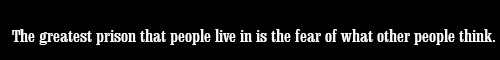 mmfdblog - You can’t spend the rest of your life being afraid...